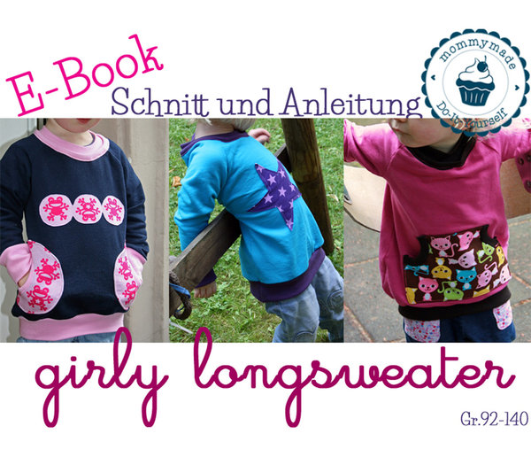 Schnittmuster & Anleitung girly Longsweater