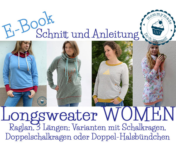 Schnittmuster & Anleitung Longsweater WOMEN